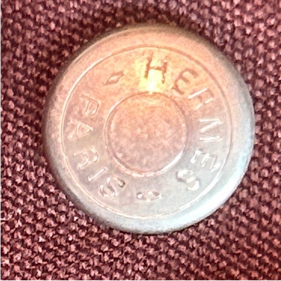 Hermes Tote bag Large back with 3 outer pockets on each side maroon and dark red - Picture 8 of 9